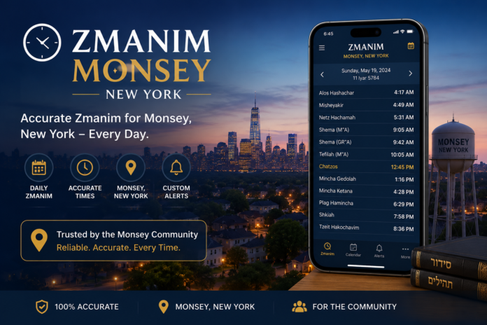 Zmanim Monsey New York
