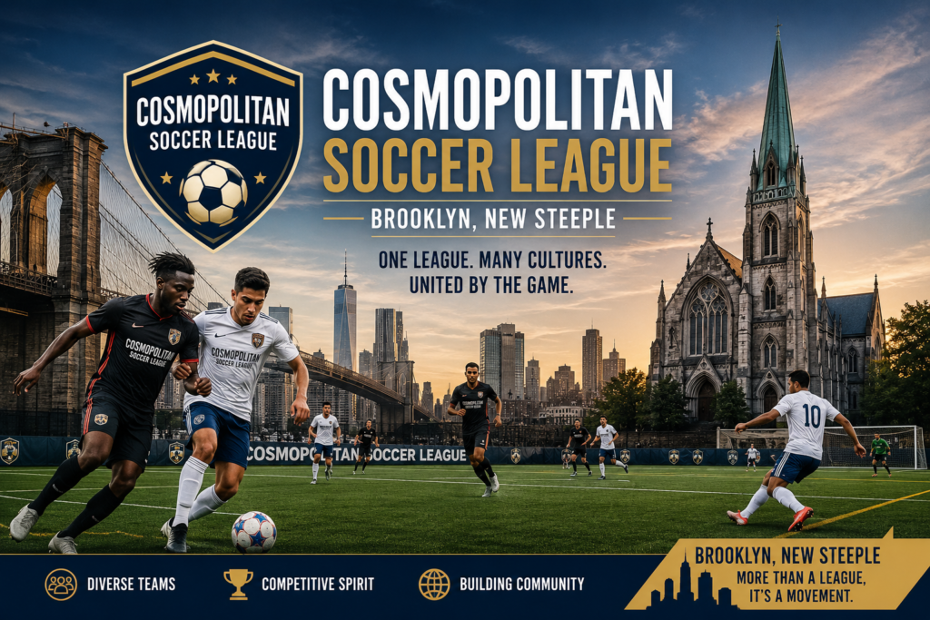 Cosmopolitan Soccer League Brooklyn New Steeple