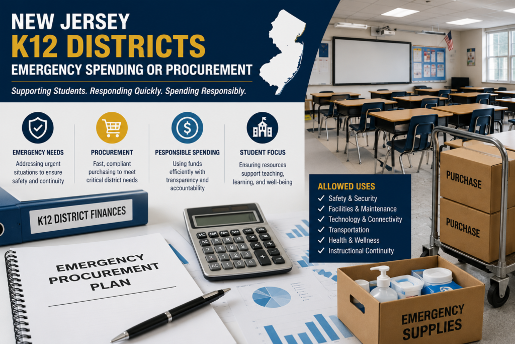 New Jersey K–12 Districts Emergency Spending or Procurement