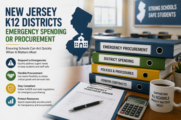 New Jersey K–12 Districts Emergency Spending or Procurement