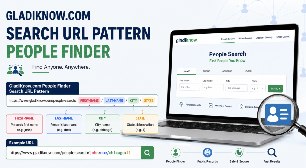 GladIKnow.com Search URL Pattern People Finder