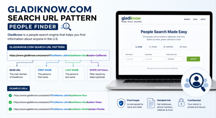 GladIKnow.com Search URL Pattern People Finder
